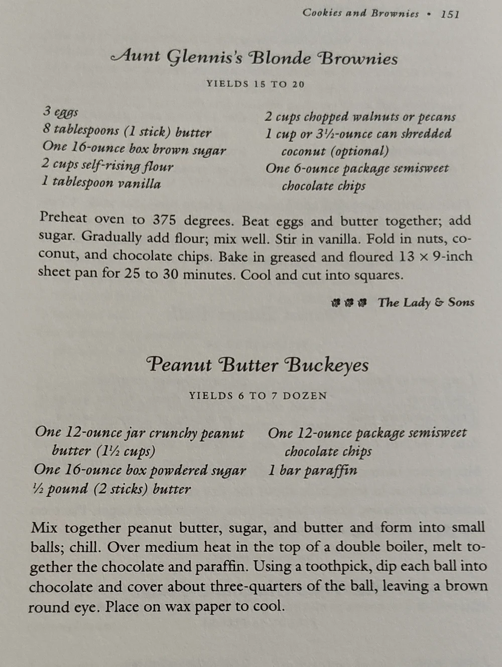 COOKBOOK: SAVANNAH COUNTRY